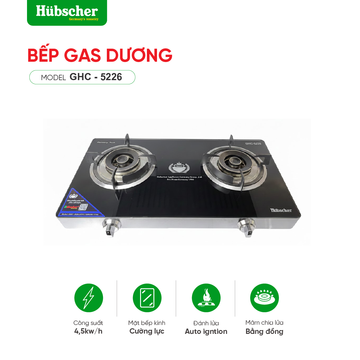 Bếp gas dương GHC - 5226